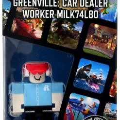 Brand new 🛒 Roblox Series 3 Greenville: Car Dealer Worker Milk74L80 3-Inch Deluxe Mystery Pack 🎁