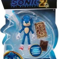 Coupon ⭐ Sonic the Hedgehog 2 Movie Sonic Action Figure [Map & Ring Pouch] ✔️