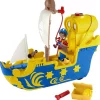 Cheapest 👏 Fisher Price Santiago of the Seas El Bravo Pirate Ship Playset [Lights & Sounds, Frustration Free Packaging] 🤩