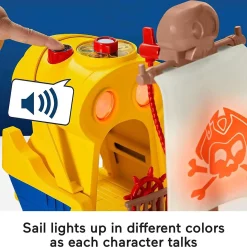 Cheapest 👏 Fisher Price Santiago of the Seas El Bravo Pirate Ship Playset [Lights & Sounds, Frustration Free Packaging] 🤩 -Sonic the Hedgehog Sales 194735137336 inset3