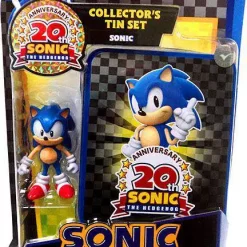 Promo 🛒 Sonic The Hedgehog 20th Anniversary Sonic Action Figure [Collector's Tin Set, Damaged Package] ⭐