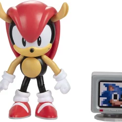 Best deal 😀 Sonic The Hedgehog Wave 5 Mighty Action Figure [Classic, with 1 Up Monitor] 🌟 -Sonic the Hedgehog Sales 409004mighty1up inset4