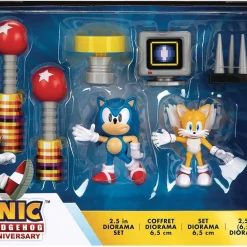 Best deal 🎉 Sonic The Hedgehog 30th Anniversary Sonic & Tails 2.5-Inch Diorama Set 😀