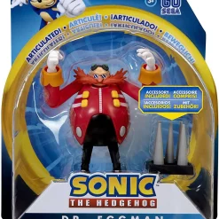 New 🤩 Sonic The Hedgehog Basic Wave 1 Dr. Eggman & Spike Trap Action Figure 👍