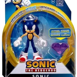 Best Pirce 🌟 Sonic The Hedgehog Basic Wave 3 Sonic Action Figure [Modern, with Chaos Emerald] ⌛