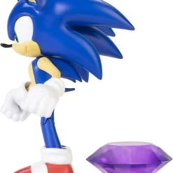 Best Pirce 🌟 Sonic The Hedgehog Basic Wave 3 Sonic Action Figure [Modern, with Chaos Emerald] ⌛ -Sonic the Hedgehog Sales jakksonicw3modsonicchaos inset2