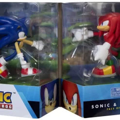 Outlet ✨ Sonic The Hedgehog Gold Series Sonic & Knuckles Face-Off Action Figure 2-Pack 🎉