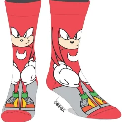 Outlet 🌟 Sonic The Hedgehog Knuckles 360 Crew 🧦 Socks (Pre-Order ships January) 👏