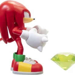 Promo 🔔 Sonic The Hedgehog Basic Wave 2 Knuckles Action Figure [Green Chaos Emerald] ⭐ -Sonic the Hedgehog Sales knuckleswav2 inset3