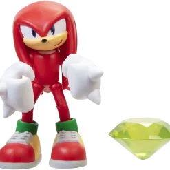 Promo 🔔 Sonic The Hedgehog Basic Wave 2 Knuckles Action Figure [Green Chaos Emerald] ⭐ -Sonic the Hedgehog Sales knuckleswav2 inset4