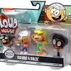Buy 🧨 Nickelodeon Loud House Lisa, Lincoln, Leni & Clyde 3-Inch Figure 4-Pack 🥰