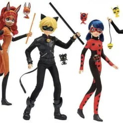 Buy ⭐ Miraculous Zag Heroez Rena Rouge, Queen Bee, Cat Noir & Ladybug Exclusive 11-Inch Fashion Doll 4-Pack 💯