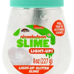 Wholesale 👍 Nickelodeon Slime Light-Up Glitter White Slime 🥰