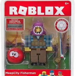Promo 🤩 Roblox MeepCity Fisherman Action Figure 🎁