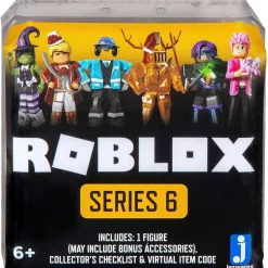 Budget 😉 Roblox Celebrity Collection Series 6 Mystery Pack [White (Silver) Cube, 1 RANDOM Figure & Virtual Item Code] ✔️