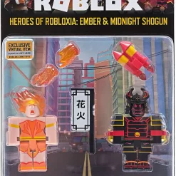 Best deal 💯 Celebrity Collection Heroes of Robloxia: Ember & Midnight Shogun Action Figure Game Pack 💯