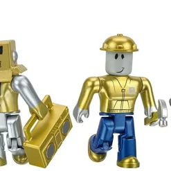 Cheapest 😍 15th Anniversary Roblox Icons Gold Collector's Set Exclusive Action Figure 4-Pack [Builderman, Mr. Robot, Classic Noob & Dominus Aureus Dude] 🎉 -Sonic the Hedgehog Sales robloxiconsgoldset inset2