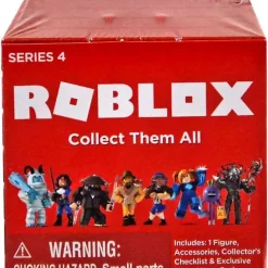 Outlet 🎉 Roblox Series 4 Mystery Pack [Brick Cube, 1 RANDOM Figure & Virtual Item Code] 🎉