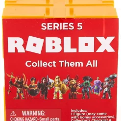 Hot Sale ❤️ Roblox Series 5 Mystery Pack [Gold Cube, 1 RANDOM Figure & Virtual Item Code] 🥰