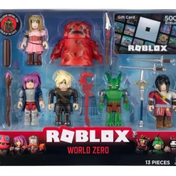 Promo ✔️ Roblox World Zero Exclusive Action Figure 6-Pack [Includes 500 Robux Gift Card!] 😍