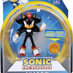Budget 😀 Sonic The Hedgehog Basic Wave 1 Shadow & Super Ring Action Figure 😀