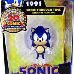 Brand new 😍 Sonic The Hedgehog 20th Anniversary Sonic Through Time Sonic Action Figure [1991, Damaged Package] 🛒