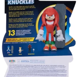 Flash Sale 😉 Sonic the Hedgehog 2 Movie Knuckles Action Figure [with Snow Rider] 🔥 -Sonic the Hedgehog Sales sonic2knucklesfig inset3