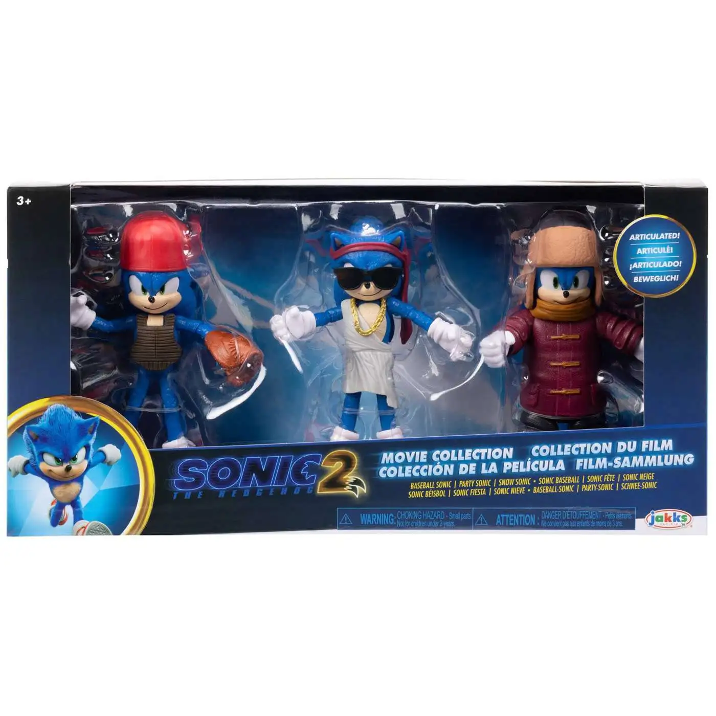 Buy ๐ Sonic the Hedgehog 2 Movie โพ Baseball, Party & Snow Sonic Exclusive Collection Action Figure 3-Pack ๐ 1 Buy ๐ Sonic the Hedgehog 2 Movie โพ Baseball, Party & Snow Sonic Exclusive Collection Action Figure 3-Pack ๐
