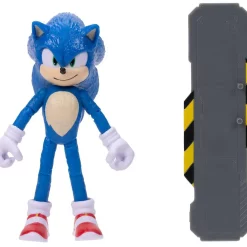 Flash Sale ✨ Sonic the Hedgehog 2 Movie Sonic Action Figure [with Snow Rider] ⌛ -Sonic the Hedgehog Sales sonic2sonicfig inset2