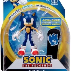 Outlet 🥰 Sonic The Hedgehog Basic Wave 2 Sonic Action Figure [Snowboard] 🔥