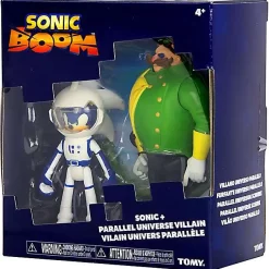 Flash Sale ❤️ Sonic The Hedgehog Sonic Boom (Spacesuit) Sonic & Parallel Universe Villain (Dr. Eggman) Action Figure 2-Pack 😀